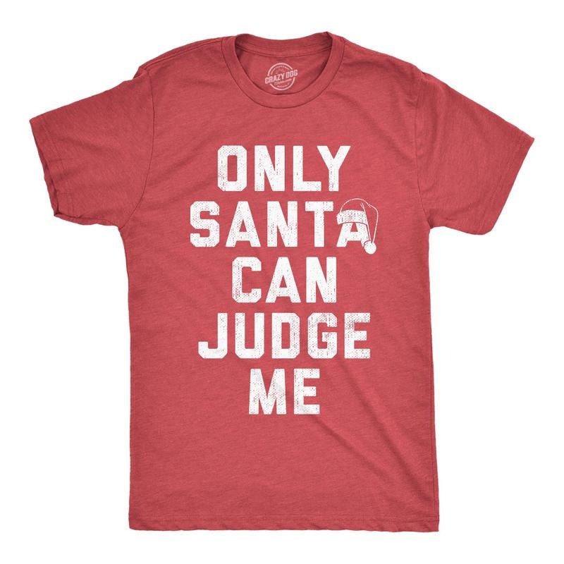 Crazy Dog Mens T Shirts Sarcastic Humor Christmas Offensive Joke Tees for Holiday Parties