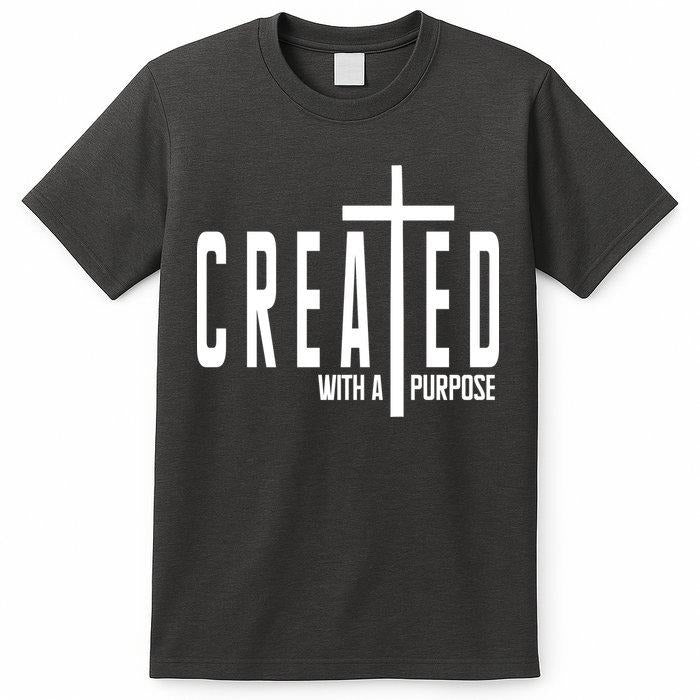 Created With A Purpose Jesus T-Shirt | Christian Affirmation Tee | Faith-Based Inspirational Shirt | Religious Graphic Tee for Men & Women | Uplifting Bible Message | Purpose Driven Life Apparel
