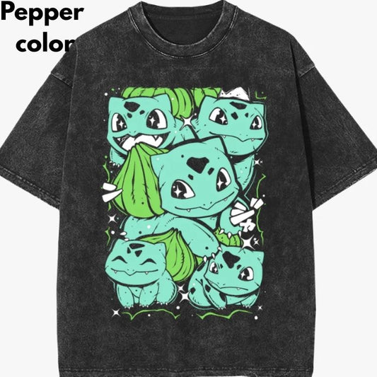 Cute Bulbasaur Pokemon Tee Shirts, Bulbasaur shirt, Pokemon Shirt, Pokemon Stuff, Unisex T-shirt, Anime Manga Shirt Top Menswear