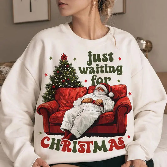 Cute Christmas Ghost Sweatshirt, Ghost Santa Claus Tee Shirt, Ghost Christmas Vibes Sweater, Cute Holiday Shirt, Gift For Christmas