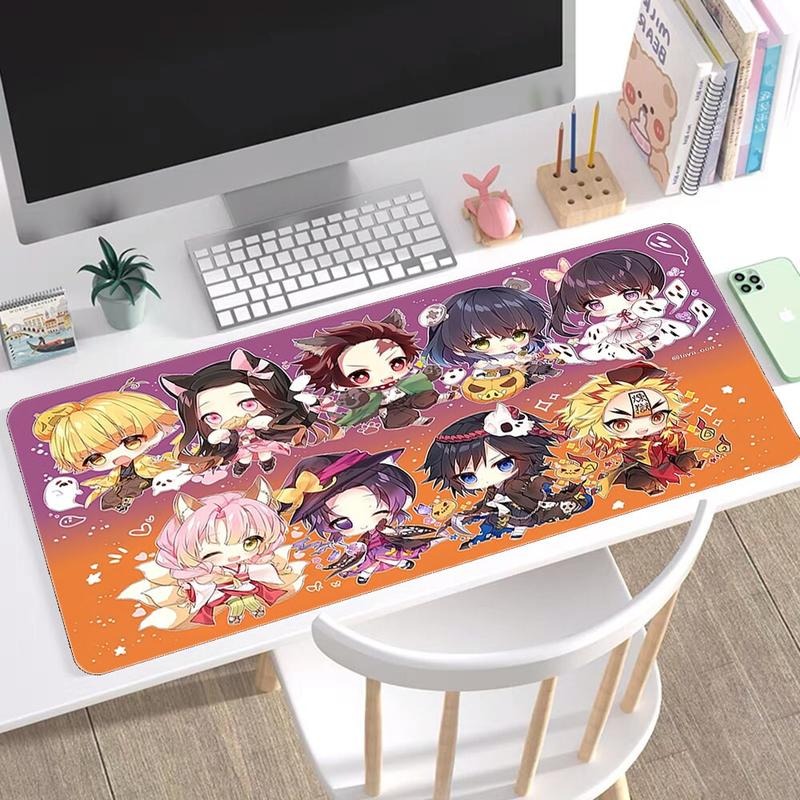 Cute DS Anime Heroes Kawaii Gaming Desk Mat, Kawaii Immersive Computer Desk Accessory