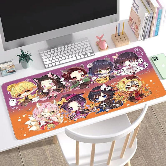 Cute DS Anime Heroes Kawaii Gaming Desk Mat, Kawaii Immersive Computer Desk Accessory
