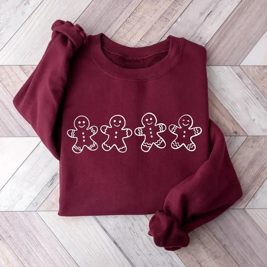 Cute Gingerbread Cookies Sweatshirt, Gingerbread Cookies Christmas T-Shirt, Merry Christmas Cookies Shirt, Gingerbread Sweater, Gift For Holiday