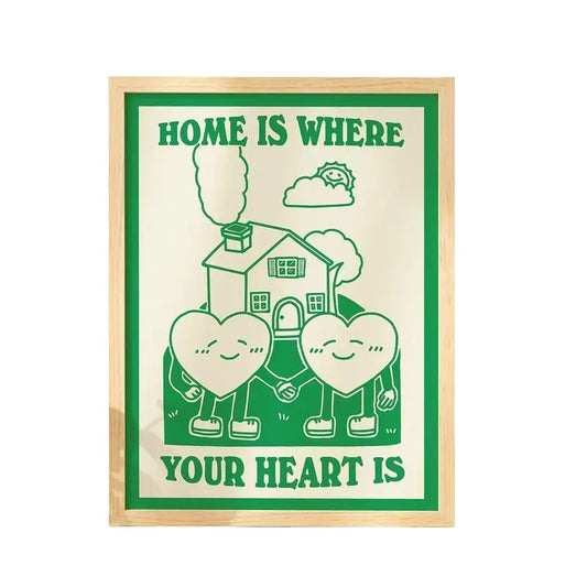 Cute Home Wall Art, Line Art Positive Quote Prints, First Home Prints, Baby Pink Wall Poster, Poster Prints No Frame, Gifts For Family Friend Wall Decor, Wall Art Home Decor, Large Wall Art, Gifts For Birthday Christmas