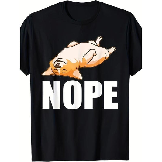Cute Vintage Funny Lazy Nope Corgi Lover T Shirt Gift made in usa