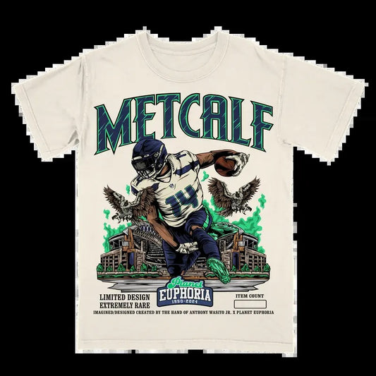 DK Metcalf Tee - VINTAGE TEE - SPORT TEE - GRAPHIC MEN'S T-SHIRT SWEATSHIRT HOODIE - GIFT FOR FAN