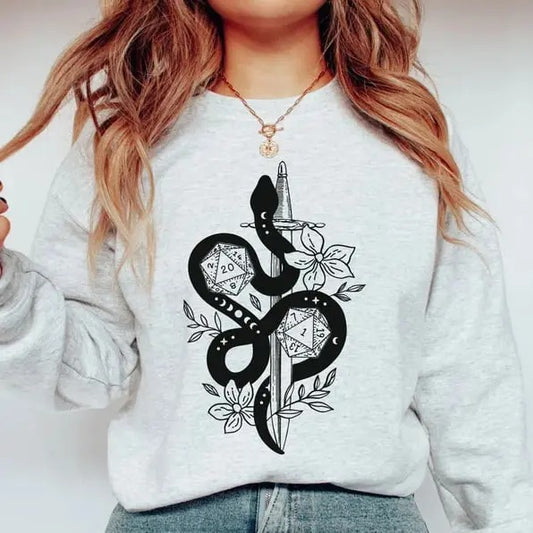DND SWEATSHIRT, Dnd Hoodie, Dnd Sweater, Rogue sweatshirt, D&D sweater, D20 hoodie, Dungeon Master sweatshirt, Dungeons and Dragons