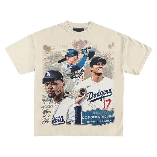 DODGER Shirt Basketball Vintage Graphic Tee Men Women Streetwear
