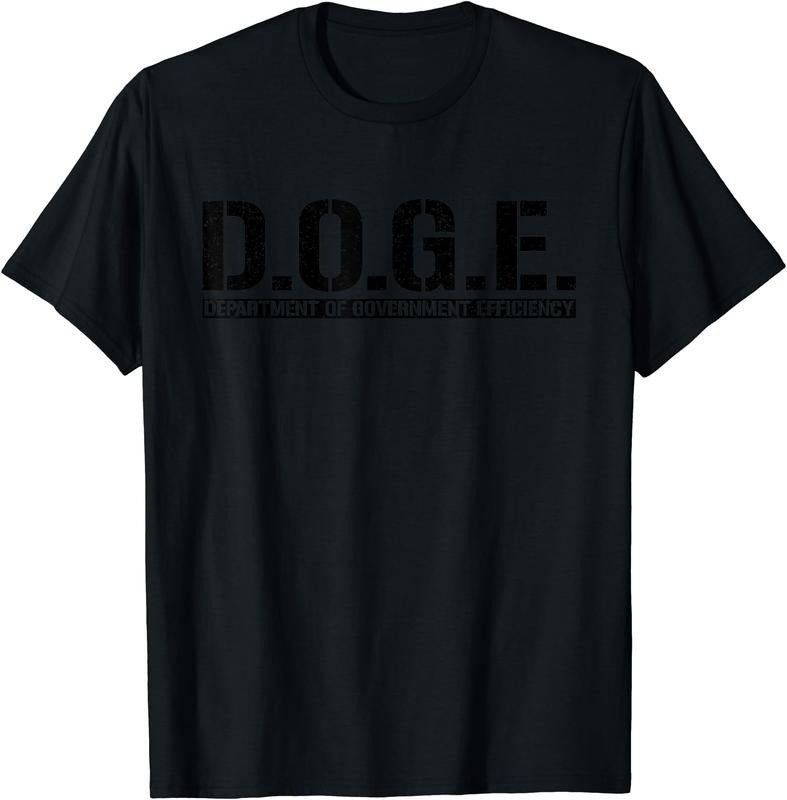 DOGE D.O.G.E. DEPARTMENT OF GOVERNMENT EFFICIENCY TEE T-Shirt | Unisex cotton tee Gifts, Crewneck