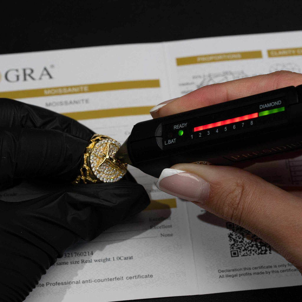 Jesus Crucifix Cross Moissanite Nugget Ring 14K Gold Over Solid 925 Sterling Silver