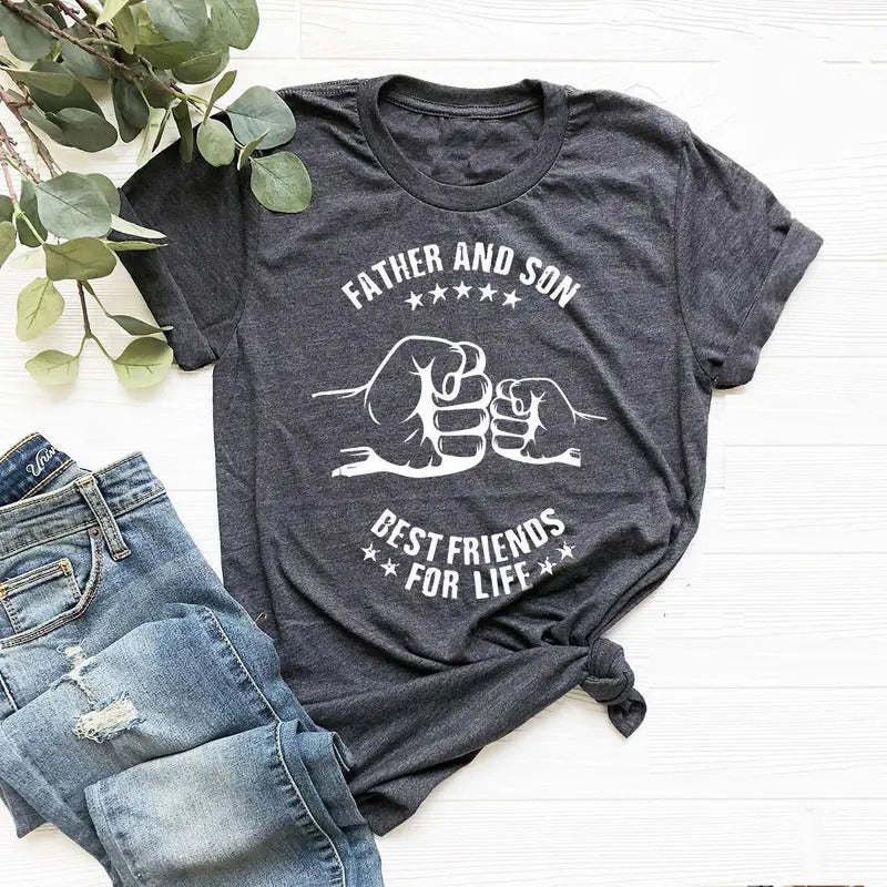 Dad And Son Shirt, Father And Son Bestfriends For Life, Dad Shirt, Daddy Shirt, Dad Gift Shirt, Father's Day Gift, Classic Unisex T-Shirt, Gifts For Male Men, Short Sleeve Tee Shirt, Gifts Ideas For Men