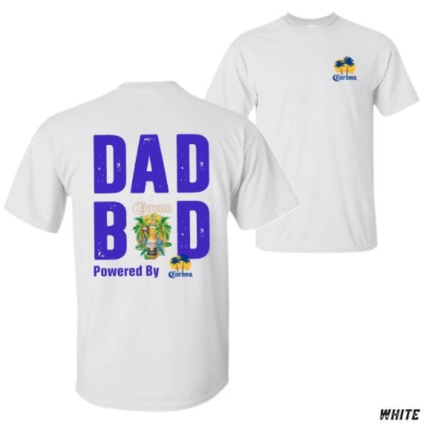 Dad Bod Corona T-shirt - Funny Beer Lover Tee For Dads Fun Graphic Tee Relaxed Fit Unisex Short Sleeve Vacation Outfit Graphic Tee