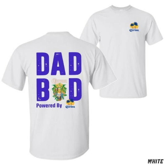 Dad Bod Corona T-shirt - Funny Beer Lover Tee For Dads Fun Graphic Tee Relaxed Fit Unisex Short Sleeve Vacation Outfit Graphic Tee