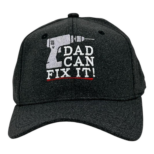 Dad Can Fix It Hat Funny Sarcastic Power Tools Fathers Day Graphic Novelty Cap Funny Hats Dad Joke  Funny Mechanic  Novelty Caps for Men Black - Standard