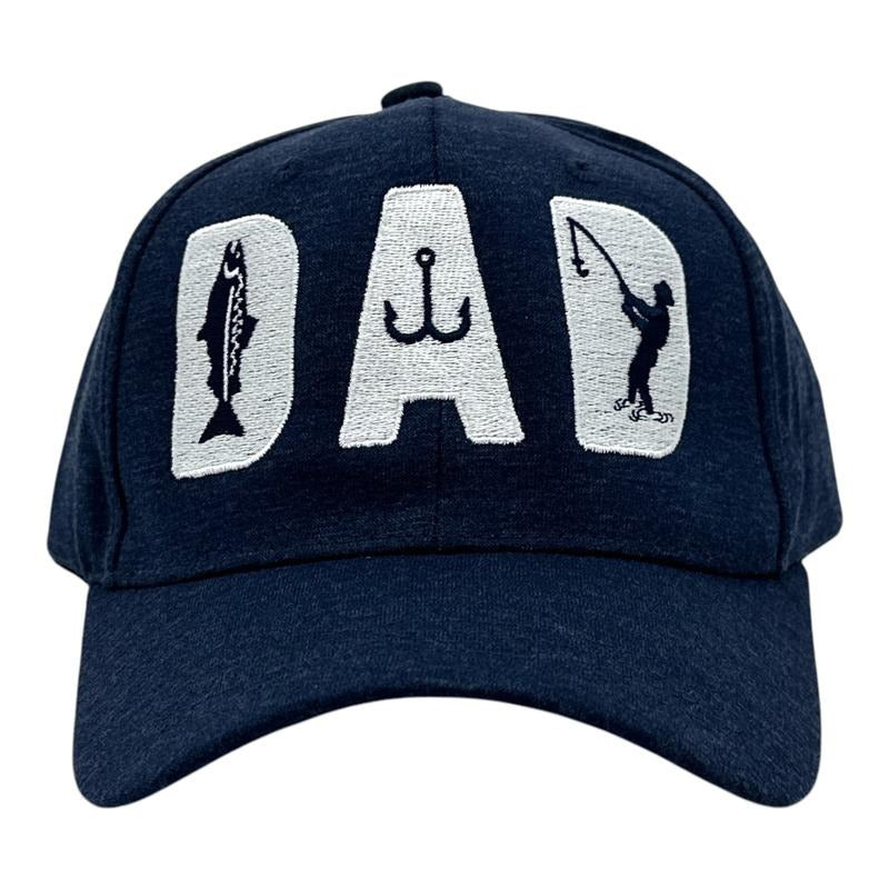 Dad Fishing Hat Funny Sarcastic Fathers Day Gift Graphic Novelty Cap Funny Hats Dad Joke  Funny Fishing  Novelty Caps for Men Navy - Dad Standard