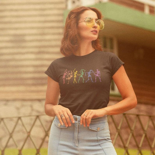 Dancing Skeleton Pride Shirt, Pride Party Shirt, LGBTQ Shirt, Gay Pride Tee, Rainbow Gay Halloween Tee, Gay Skeleton, Pride Month Shirt Hoodie, T-shirt and sweater