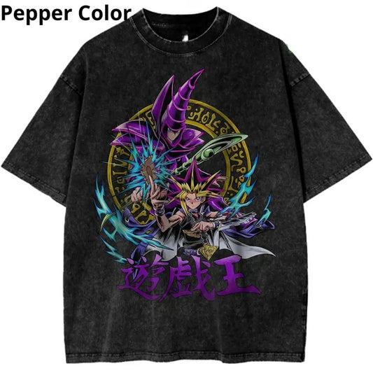 Dark Magician Shirt, Yugi Muto Shirt, Yu-Gi-Oh! Shirt, Anime Shirt, Unisex Cotton Tees, T-shirt For man Top Menswear Womenswear