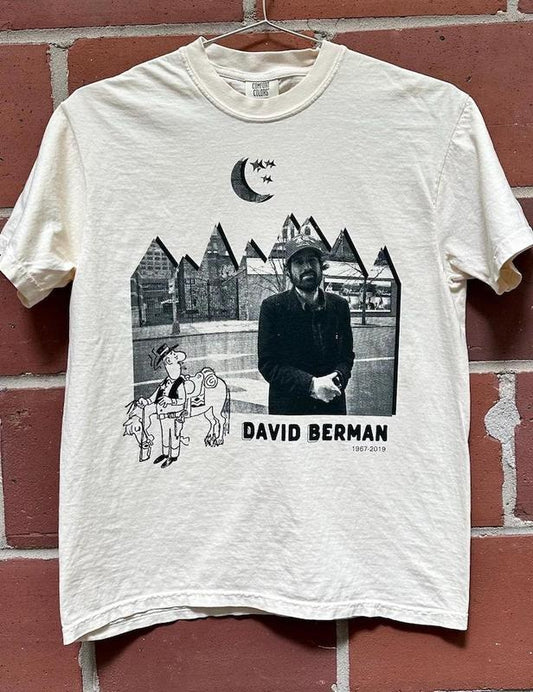 David Berman T-shirt - Classic Fit Design with Short Sleeves and Comfortable Fit Menswear Unisex
