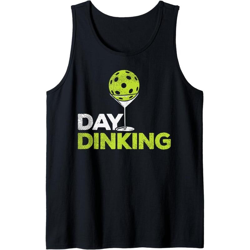 Day Dinking Pickleball Funny Pickle Ball Dink Men Women Gift Tank Top Made in USA