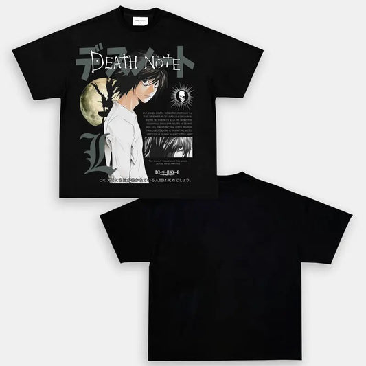 Death Note Characters Collection Vintage Unisex Oversize Anime Manga 100% Cotton Lightweight Cotton T-shirt, Anime Merch, Gift For Anime Fan, Death Note Lover.