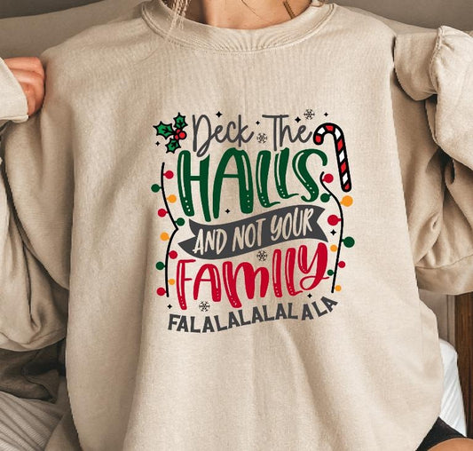 Deck the Halls Christmas Sweatshirt