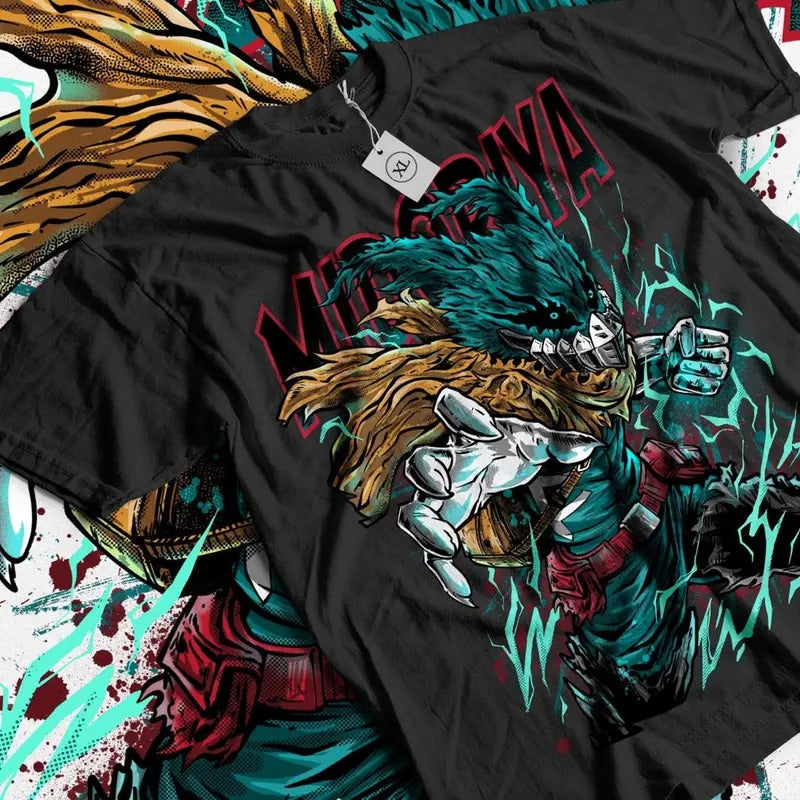 Deku T-Shirt Izuku Midoriya My Hero Academia My Hero Academia Anime Shirt Manga Shirt Anime Lovers Shirt Casual Cotton