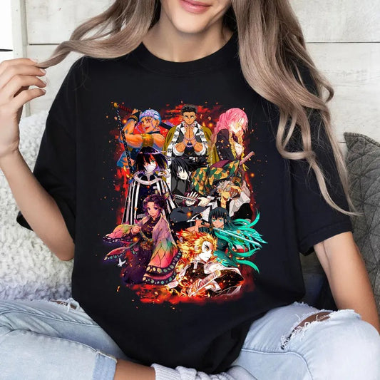 Demon Slayer Pillars Tshirt Crewneck Hoodie Comfort Cotton