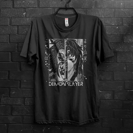 Demon Slayer Shirt, 100% Cotton, Demon Slayer, Anime Shirt, Rengoku, Slay Shirt, Anime T Shirt, Anime Clothing, Anime, Tanjiro, Unisex T-Shirt, Gifts For Him Her, Short Sleeve Tee Shirt, Gifts For Birthday
