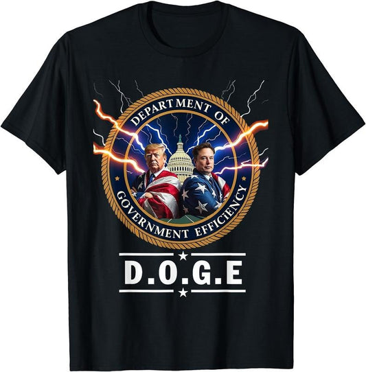 Department of Government Efficiency DOGE trump 47th elon T-Shirt | Unisex cotton tee Gifts, Crewneck