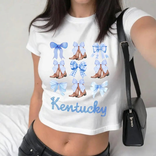 Derby Coquette Girl Baby Tee, Go Baby Go Kentucky Derby Y2K Clothing, Derby 2025 Cute Tee, Derby Vibes Shirt, Aesthetic