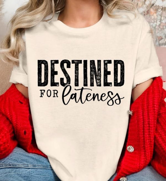Destined for Lateness Unisex Softstyle lightweight Casual T-shirt Crewneck Streetwear women