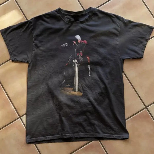 Devil May Cry Character with Sword T-shirt, vintage aesthetic Y2k gaming tee, Unisex T-Shirt, Gift For men Women Menswear Top Streetwear