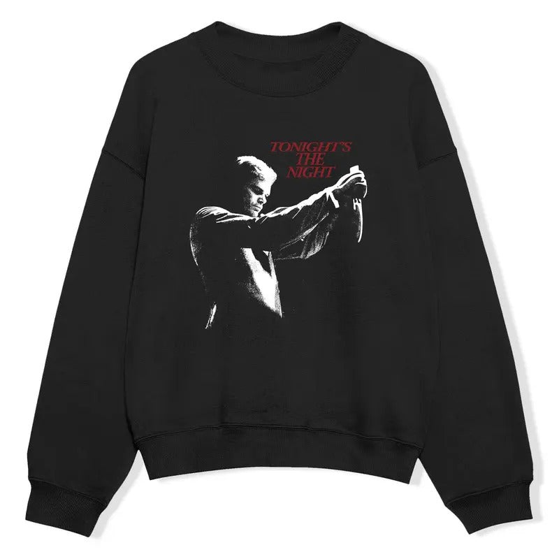 Dexter Morgan TV Show Sweatshirt, Horror Blood Sweatshirt, Tonight's The Night Sweatshirt For Dexter Fan,  Unisex Comfort Rock Style Bootleg Outfit