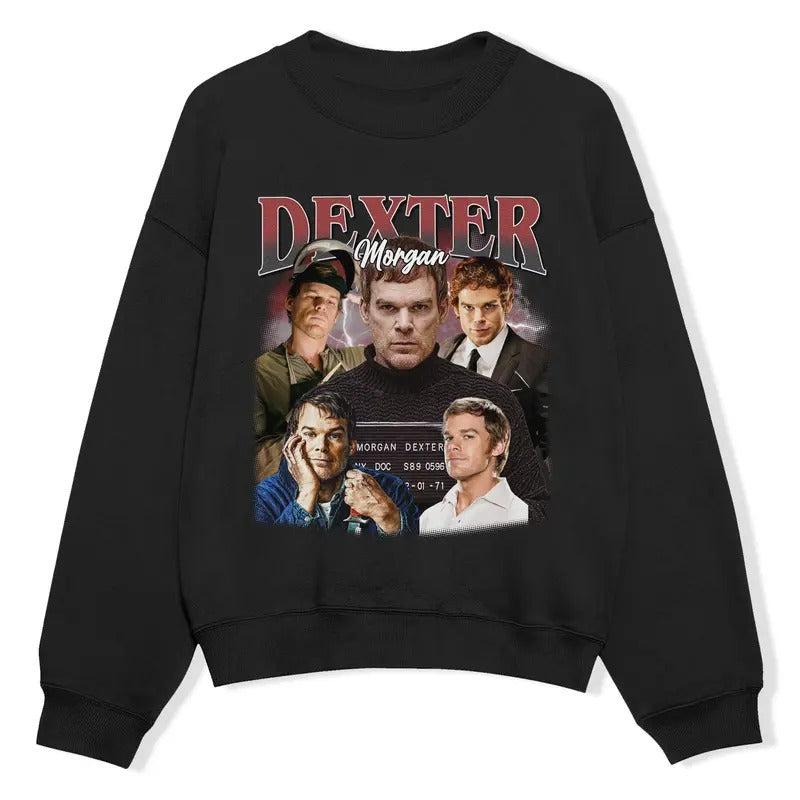 Dexter Morgan Vintage Shirt, Dexter Morgan Shirt, Gift For Man Unisex Shirt, Sweatshirt, Rock Style Bootleg Tee, Unisex Comfort Ultra Heavy Merch