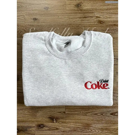 Diet Coke Embroidered Sweater, Hoodie, Tee, I need a Diet Coke, Trendy Christmas Holiday Gift, Pop Soda #Cola Drink Caffeine , Global Trending Outfits