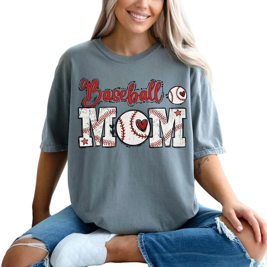 Distressed Baseball Mama T Shirt, Retro Baseball, Family Baseball T Shirt's, Unisex T-Shirt, Gifts For Mother Mom From Daughter Kids, Short Sleeve Tee Shirt, Mom Gifts, Gifts For Birthday Mothers Day Fit Top
