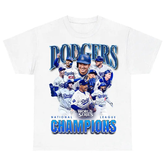Dodgerrs Shirt 90s Basetball Vintage Graphic Tee Shirt LA Men Women Streetwear