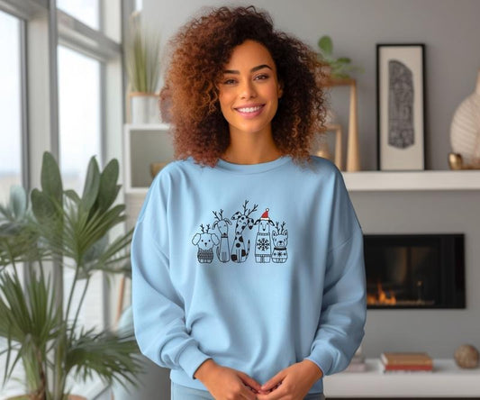 Dog Christmas Crewneck Sweatshirt