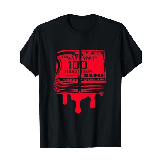Dollar Money Blood Rich Cash Millionaire Trading Business 100% Cotton T-shirt made in usa