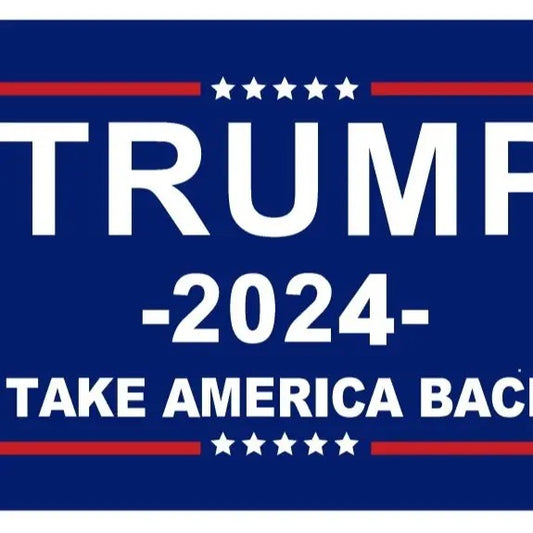 Donald Trump 2024 Take America Back USA Blue 3' x 5' Flag United States of America