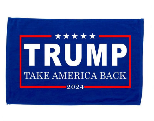 Donald Trump 2024 Take America Back USA United States of America Microfiber Golf Hand Towel Wipe