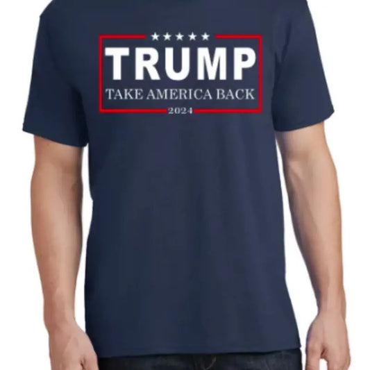 Donald Trump 2024 Take America Back USA United States of America Short Sleeve T-Shirt Crewneck Man