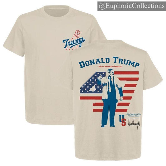 #Donald.Trump #Dodgers 2024 Tee, #Trump Won 2024 President 47th Of White House #Donald.Trump Supporter T-Shirt , Retro Chic Tee