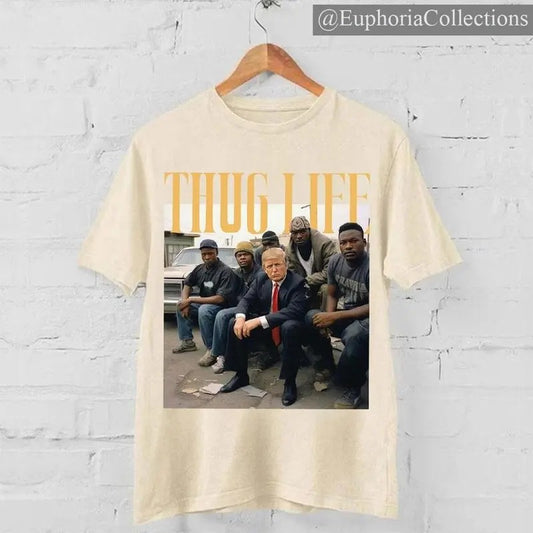 #Donald.Trump Thug Life T-Shirt, Viral Thug Life #Trump T-Shirt, Sarcastic #Donald.Trump Tee , Global Trending Outfits