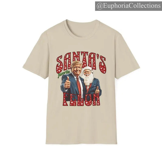 #Donald.Trump Christmas Santa's Felon T-Shirt, Sweatshirt, Hoodie, Republican Conservative Christian MAGA, Political Patriotic , Retro Chic Tee