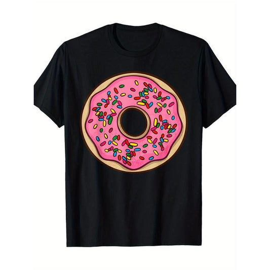 Donut Sprinkles Doughnut Fried Dough Sweet Snack Dessert 220g 100% Cotton T-Shirt made in usa