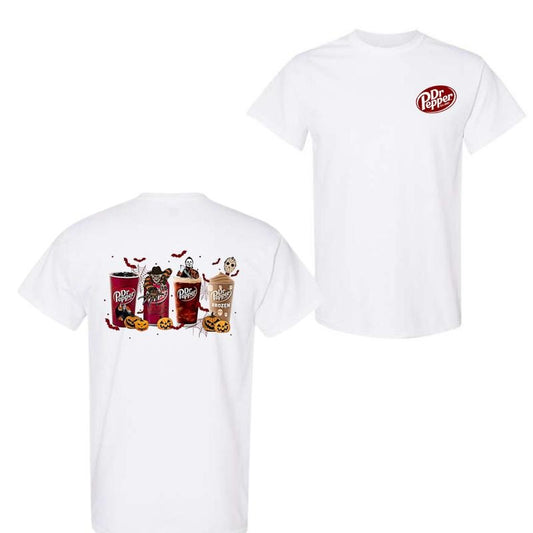 Dr Pepper Horror 2 Sided T-Shirt, Halloween T-Shirt For Men And Women, Trendy Shirt
