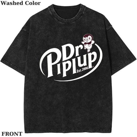 Dr Piplup Funny Dr Pepper T-Shirt, Pokemon T-Shirt, PKM Shirt, Anime Funny Shirt, Vintage Tee Streetwear Shortsleeve Printed Womenswear Top