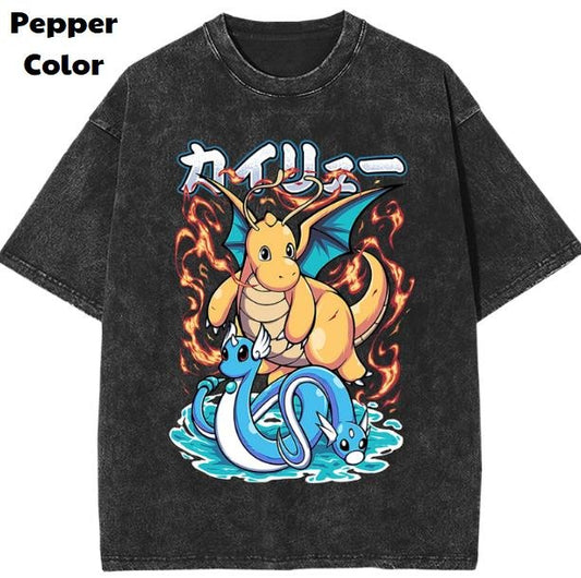 Dragonite Vintage Tees, Dragonite T-Shirt, Pokemon Graphic Tees, Pokemon Shirt, Unisex Anime Shirt, Menswear Womenswear Streetwear