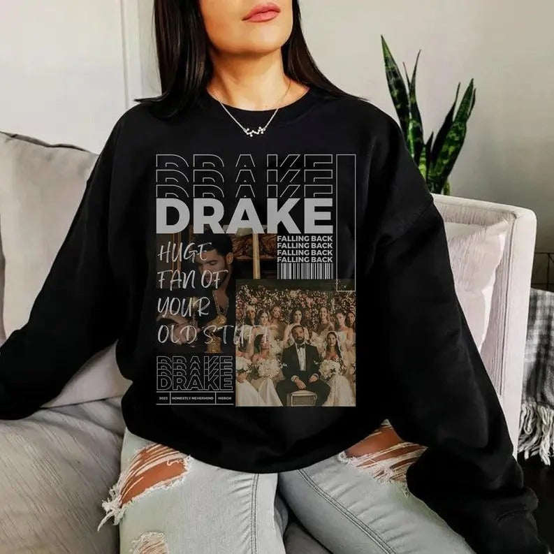 Drake Champagne Papi Sweatshirt, Drake T Shirt, Drake Tour Tee Shirt, Gift For Fan, Unisex Sweater Pullover Tee